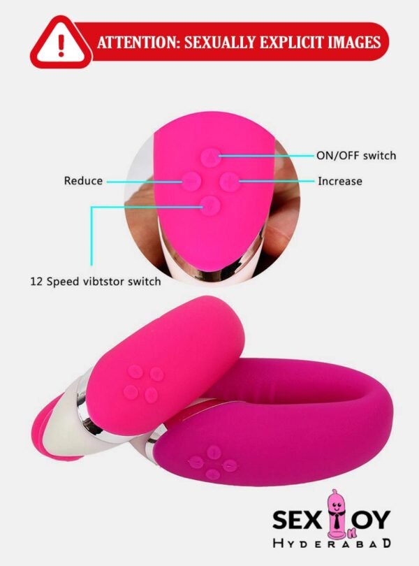 Dive into pleasure with U Shape 12 Speed Pink Dual Waterproof Vibrator - Your Ultimate Satisfaction Companion