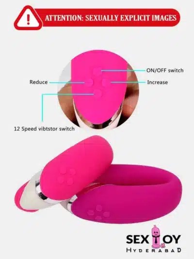 Dive into pleasure with U Shape 12 Speed Pink Dual Waterproof Vibrator - Your Ultimate Satisfaction Companion