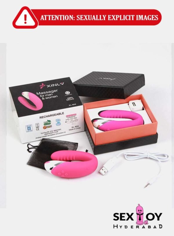 Dive into pleasure with U Shape 12 Speed Pink Dual Waterproof Vibrator - Your Ultimate Sensation Companion