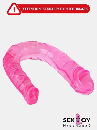 A double dong cool jelly dildo.