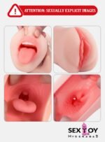 Unleash Pleasure with Our Realistic Silicone Vagina and Oral Mouth Masturbator