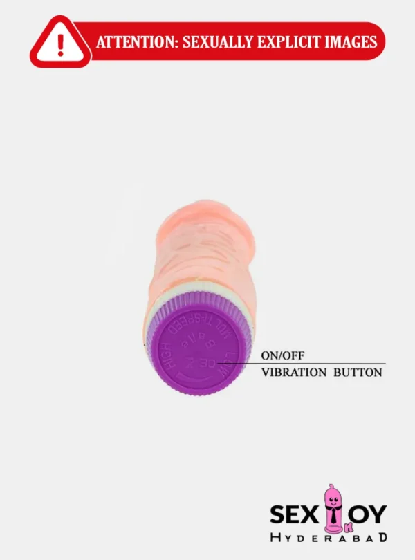 A high-quality image showcasing a natural silicone vibrating dildo, designed to deliver lifelike sensations and customizable vibrations.