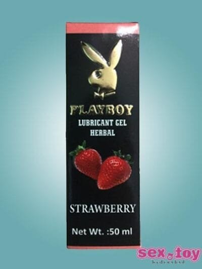 Playboy Lubricant Water Based Gel Strawberry Flavoured - new.www.sextoyinhyderabad.com