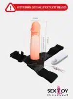 Vibrate Your Pleasure: Ultra Hollow Strap On Dildo Vibrating