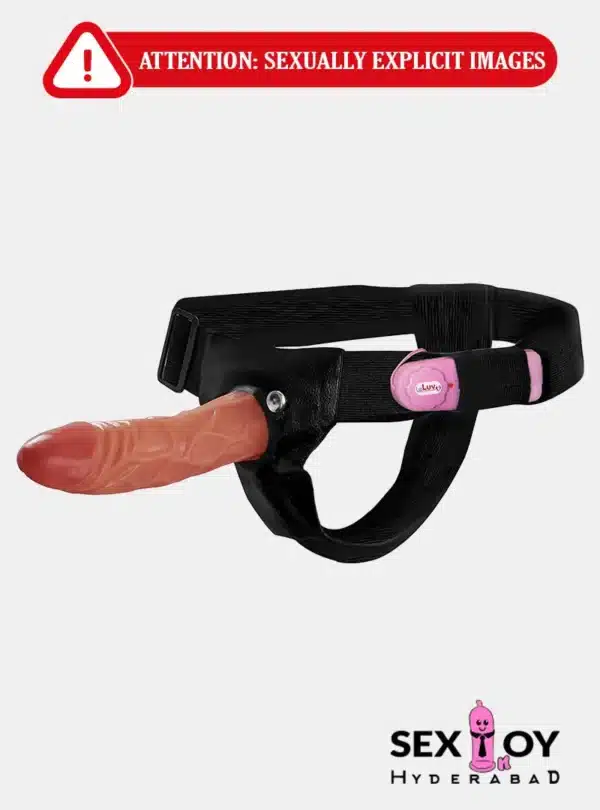 Strap On Sensations: LeLuv Male Hollow Vibrating Strap On