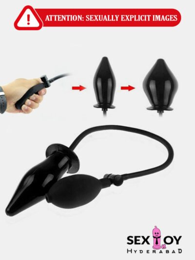Expand Your Pleasure: Inflatable Anal Butt Plug in Black