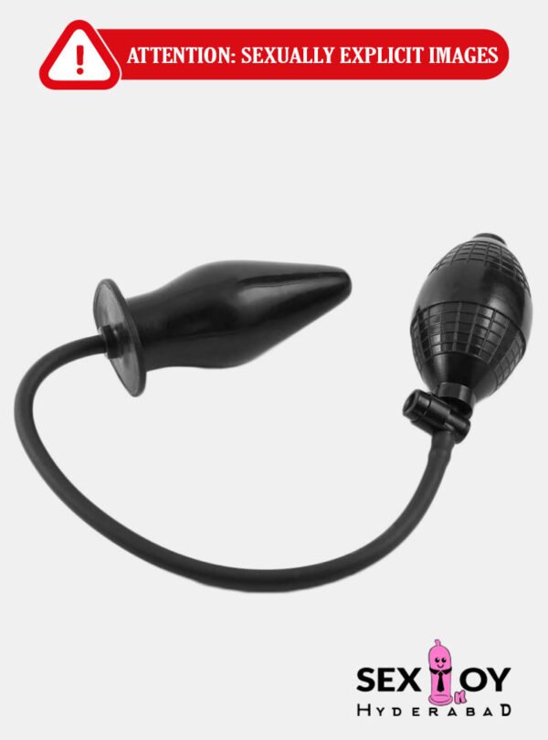 Expand Your Pleasure: Inflatable Anal Butt Plug in Black