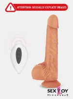 Realistic 8-inch dildo sex toy for women with 7-speed vibration and heating.