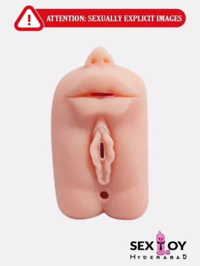 Image featuring a versatile male masturbator for oral, pussy, and anal fun.