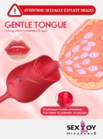 Rose Sex Stimulator - Tongue Action on Anal Butt Plug