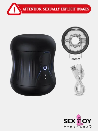 Try this automatic masturbator for men! It’s waterproof, hands-free, and rechargeable. One of the best male sex toys for nonstop pleasure.