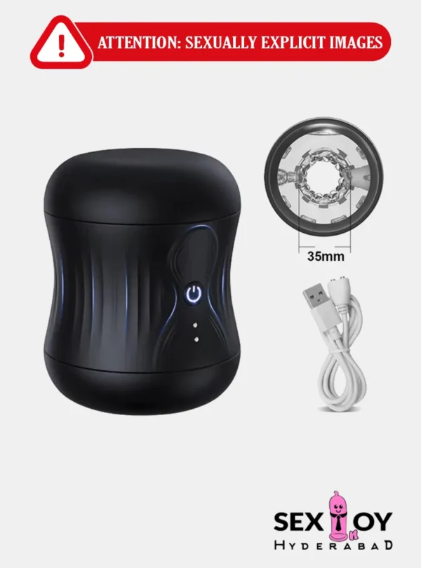 Try this automatic masturbator for men! It’s waterproof, hands-free, and rechargeable. One of the best male sex toys for nonstop pleasure.