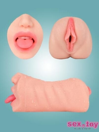 Realistic Silicone Vagina and Oral Mouth Masturbator- sextoyinhyderabad.com