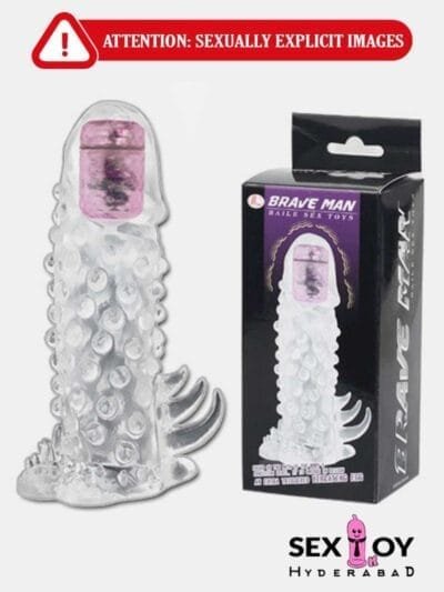 Brave Man's Secret: Dotted Vibrating Washable Reusable Condom