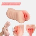 Experience Sensual Bliss with Our Realistic Silicone Vagina and Oral Mouth Masturbator