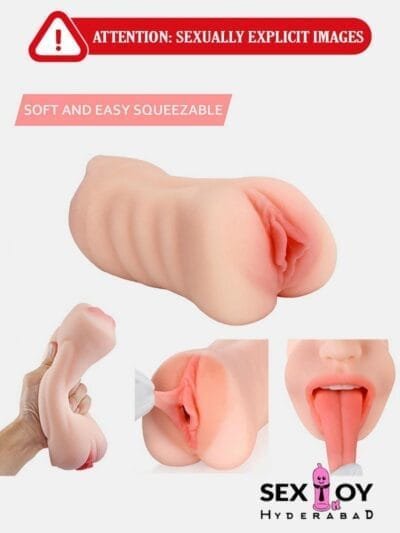 Experience Sensual Bliss with Our Realistic Silicone Vagina and Oral Mouth Masturbator
