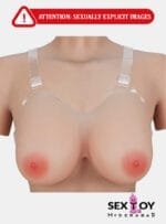 Amplify Your Look: Giant Silicone Breast With Transparent Bra - Perfect for Costume Parties