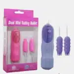 Double the Bliss: 5 Functions Dual Mini Nubby Bullet Vibrating Massager