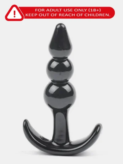 Anal Plug with Beads – Body-Safe Textured Plug for Gradual Stimulation