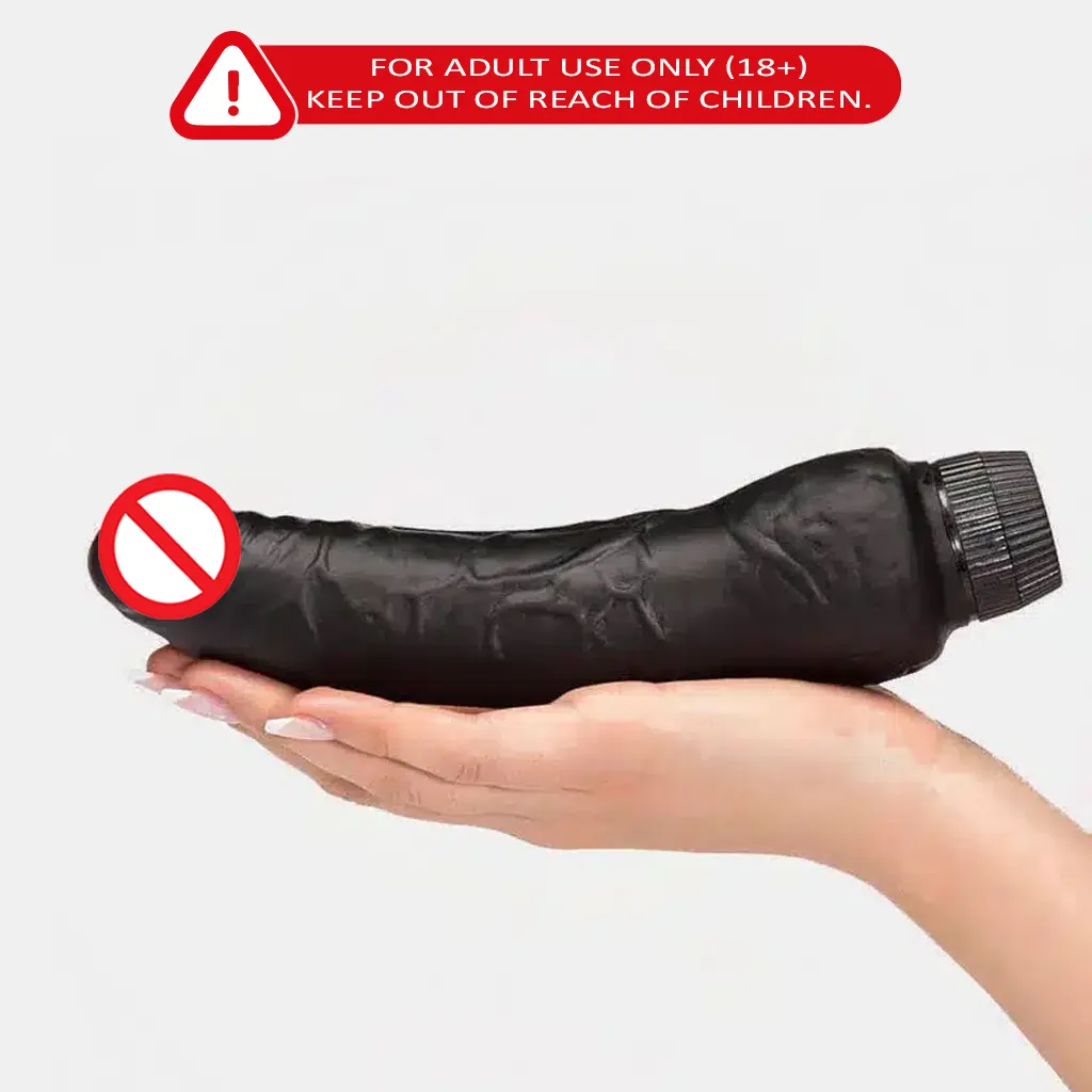 Black Multi Speed Vibrating Dildo Black Multi Speed Vibrating Dildo with Multiple Vibration Modes