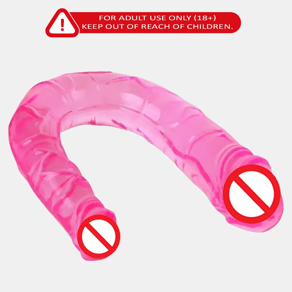 Double Dong Cool Jelly Dildo Double Dong Cool Jelly Dildo with Flexible Body-Safe Design