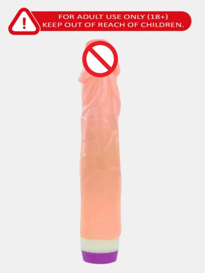 Natural Silicone Vibrating Dildo with Smooth Body-Safe Design