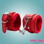 Leather Handcuffs for Couples in India – Fur-Lined Adjustable Cuffs