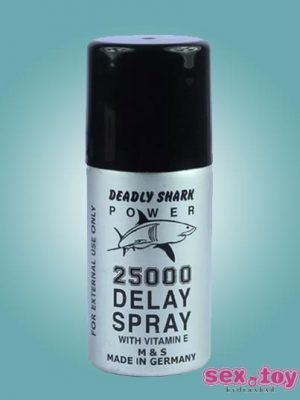 Deadly Shark 25000 Delay Spray for Men - sextoyinhyderabad.com