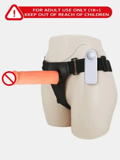 Vibrant Delight: Ultra Hollow Strap On Dildo Vibrating