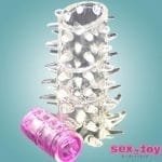 Stretchable and safe penis sleeve with vibrator