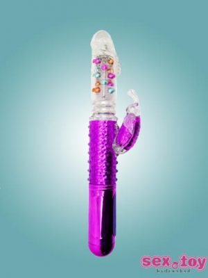 Rechargeable Butterfly Rabbit Vibrator With Rotating & Thrusting-sextoyinhyderabad.com