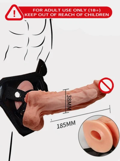 A super realistic hollow strap-on Mars dildo for men.