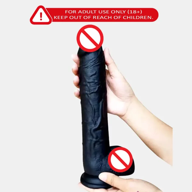 Black Realistic Dildo 11 Inch with suction cup