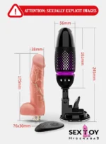 Image of a Hands-Free Telescopic Realistic Dildo Toy - Dildo Toy
