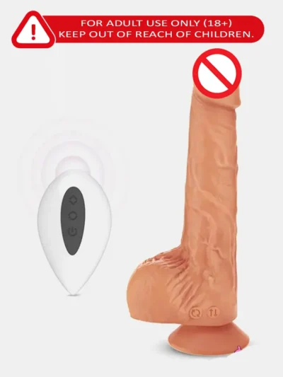 Phanxy 8 Inch Realistic Dildo for Women with 7 Speed Vibration and Heating Function