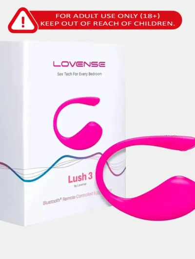 Lovense Lush 3 Wireless Vibrator – Remote Control App-Enabled Vibrator for Girls