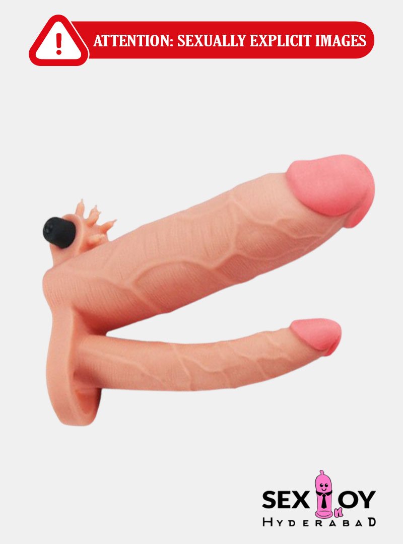 Pleasure X-TENDER Vibrating Penis Extender Sleeve With Double Pleasure Stimulation