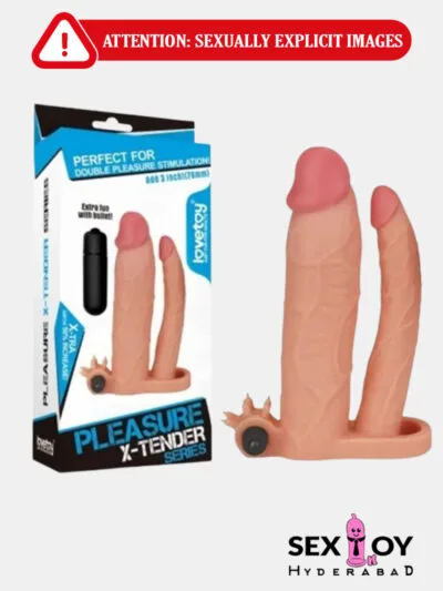 fifty shades of grey greedy girl g-spot rabbit vibrator charger Vibrating Penis Sleeve with Dual Penis Rings Adult Male Sex Toy main image 0