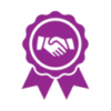 Conclusion icon symbolizing the end of a process or decision.