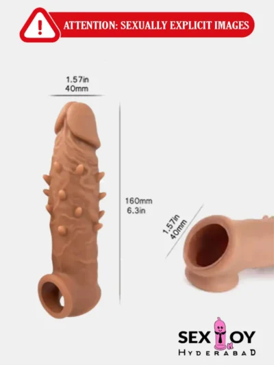 Double Hole Sleeve with added bumps and spikes for extra sensation.
