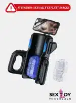KING Automatic Thrusting Male Masturbator with dual handles for control.