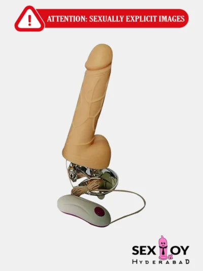 Realistic Silicone Vibrator with Suction Cup and Adjustable Speeds.