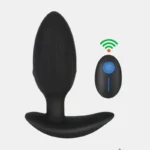 Seductive Wireless Remote Control Anal Plug displaying its sleek design and remote control features.