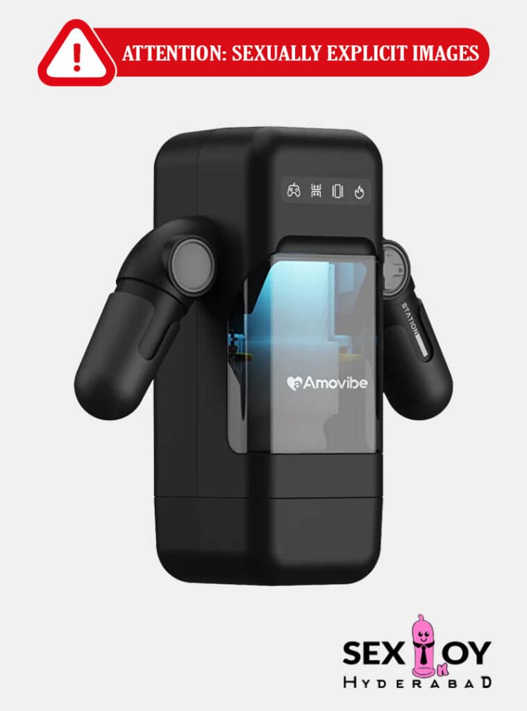 Amovibe Male Masturbator with soft interior and ergonomic design.