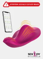 Bluetooth wireless vibrator with app control for couples