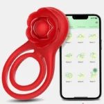 Rose cock ring for men vibrating waterproof and USB rechargeable
