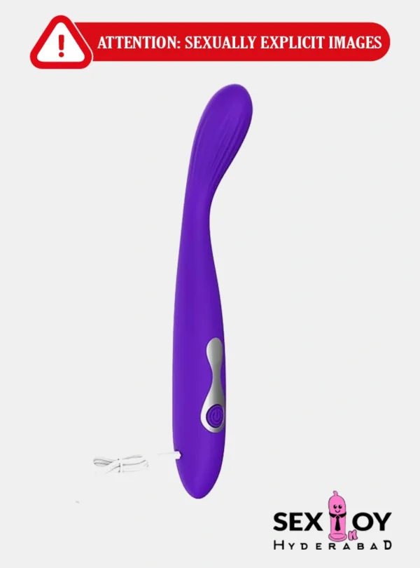 Rechargeable silicone vibrator for women for G-spot pleasure