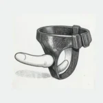 Adjustable Strap On Dildo harness with a realistic attachment, designed for comfort, stability, and adult intimate play.